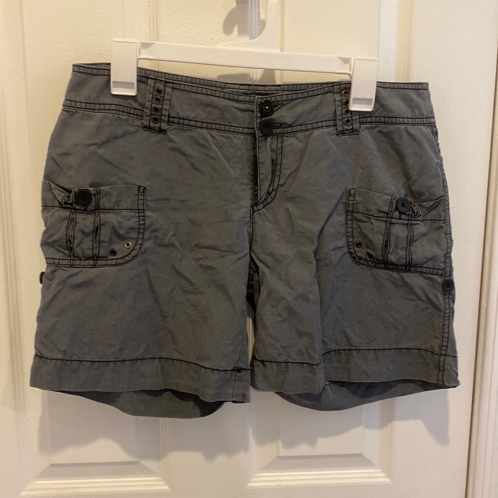 Charlotte Russe Grey shorts size 9 can be worn cuffed or un cuffed